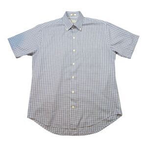 Peter Millar Shirt Mens Medium Crown Soft Silk Blend  Soft Preppy Party Summer